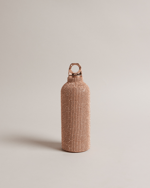 Men | Crystal Embellished Water Bottle | Pink