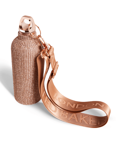 Men | Crystal Embellished Water Bottle | Pink