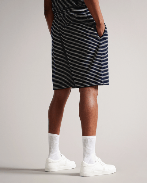 Men | Drawstring Toweling Short | Navy