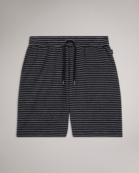 Men | Drawstring Toweling Short | Navy
