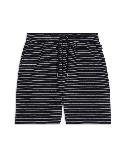 Men | Drawstring Toweling Short | Navy