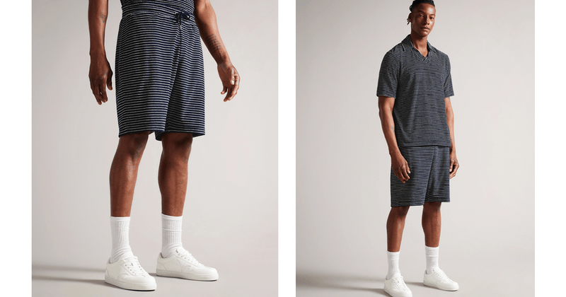 Men | Drawstring Toweling Short | Navy