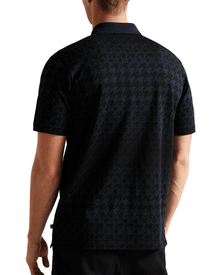 Men | Jacquard Houndstooth Polo | Navy