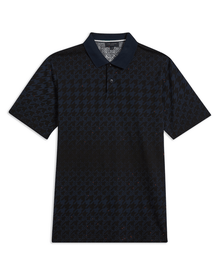 Men | Jacquard Houndstooth Polo | Navy
