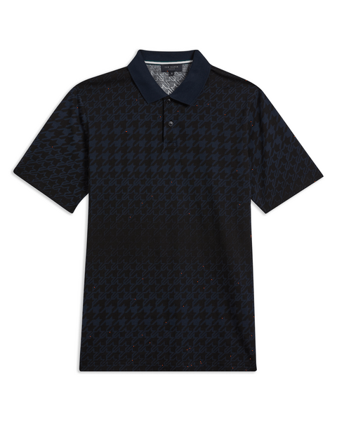 Men | Jacquard Houndstooth Polo | Navy