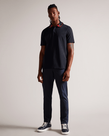 Men | Contrast Collar Polo | Navy
