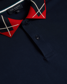 Men | Contrast Collar Polo | Navy