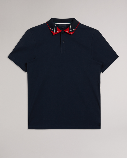Men | Contrast Collar Polo | Navy