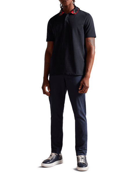 Men | Contrast Collar Polo | Navy