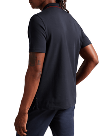 Men | Contrast Collar Polo | Navy