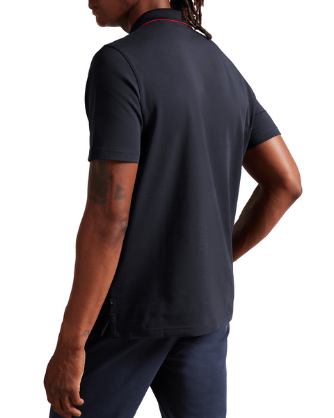 Men | Contrast Collar Polo | Navy