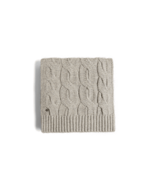 Men | Cable Knit Scarf | Medium Grey
