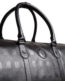 Men | Embossed Check Duffe Bag | Black