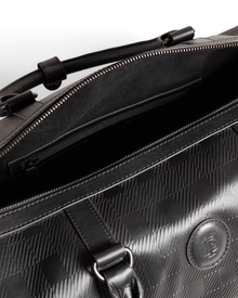 Men | Embossed Check Duffe Bag | Black