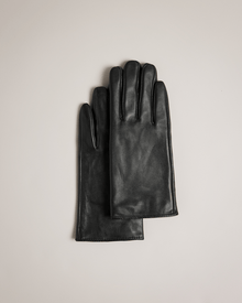 Men | Leather Stitch Gloves | Black