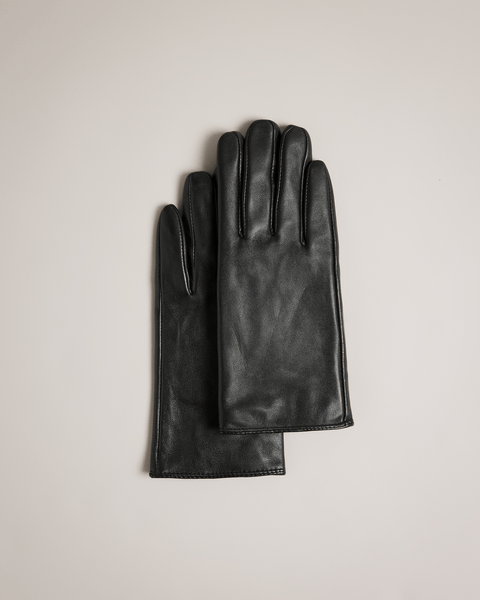Men | Leather Stitch Gloves | Black