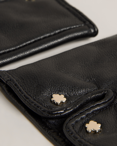Men | Leather Stitch Gloves | Black