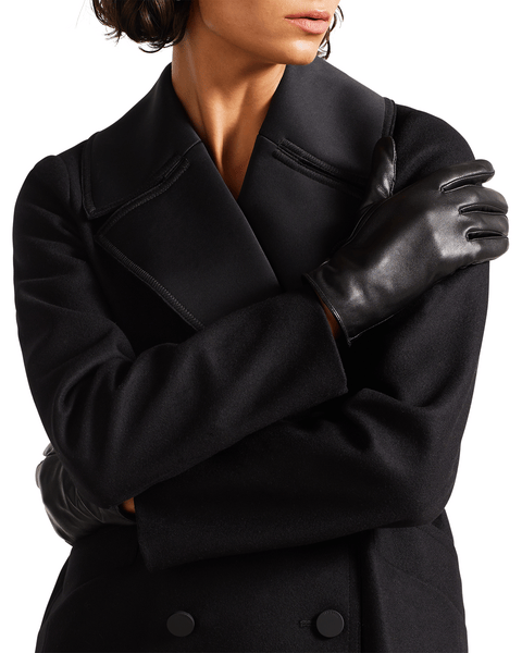 Men | Leather Stitch Gloves | Black