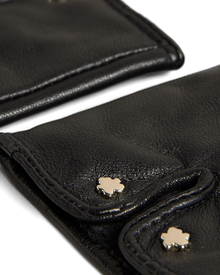 Men | Leather Stitch Gloves | Black