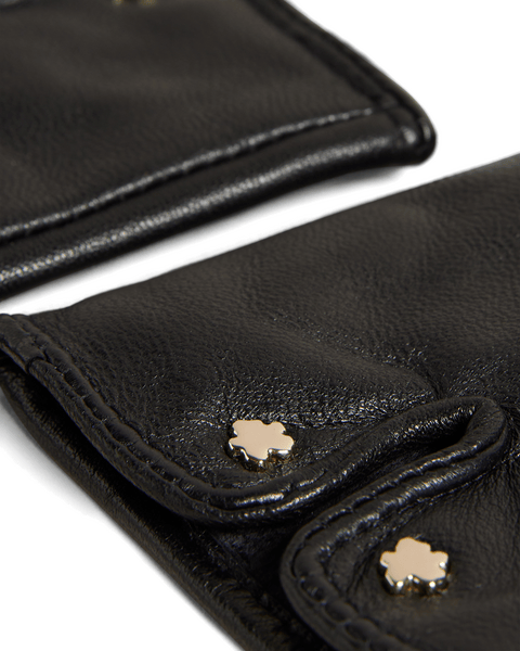 Men | Leather Stitch Gloves | Black