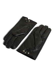 Men | Leather Stitch Gloves | Black