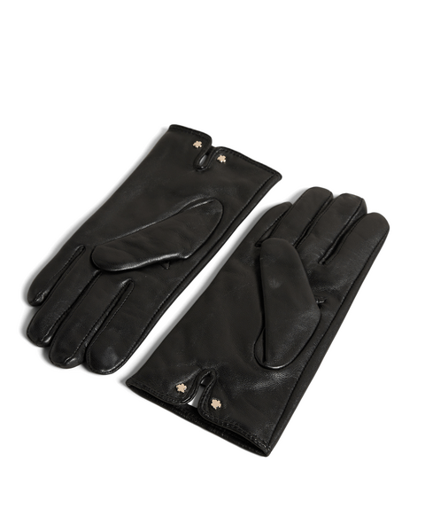 Men | Leather Stitch Gloves | Black