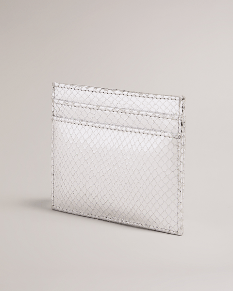 Men | Imitation Snake Card Hold | Silver