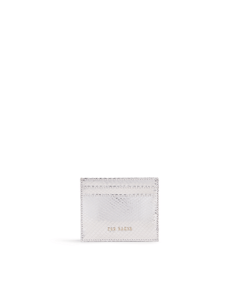Men | Imitation Snake Card Hold | Silver