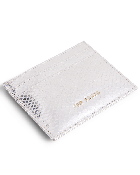 Men | Imitation Snake Card Hold | Silver
