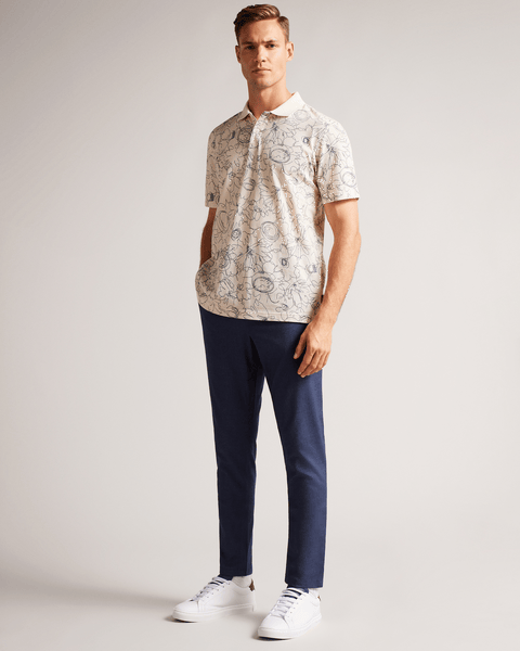 Men | Irvine Fit Textured Trs | Navy