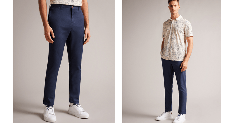 Men | Irvine Fit Textured Trs | Navy