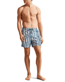 Men | Butterfly Striped Printed | Blue Red White