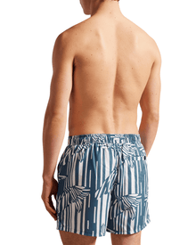 Men | Butterfly Striped Printed | Blue Red White