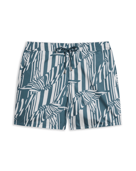Men | Butterfly Striped Printed | Blue Red White