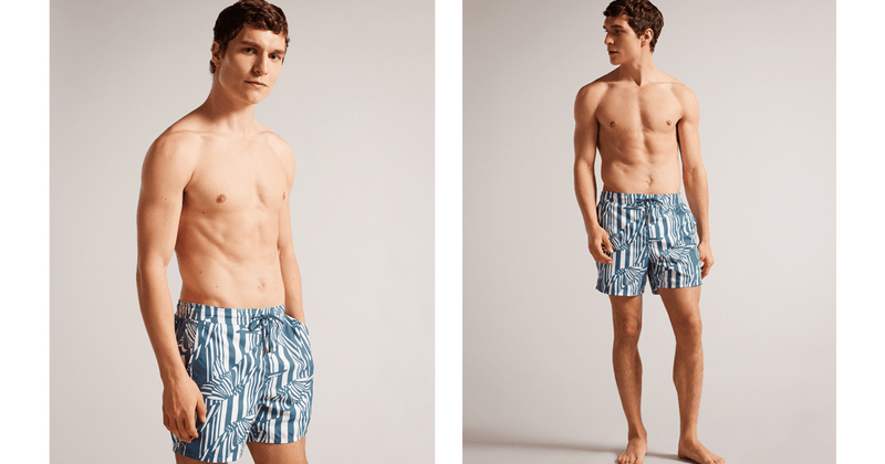 Men | Butterfly Striped Printed | Blue Red White