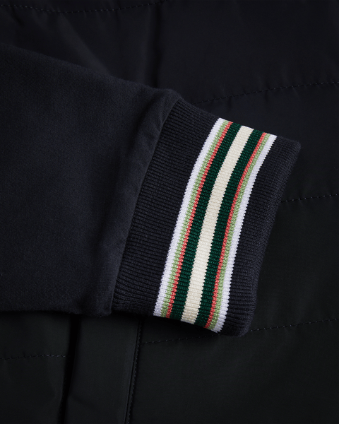Men | Hybrid Quilted Zip Jacket | Navy