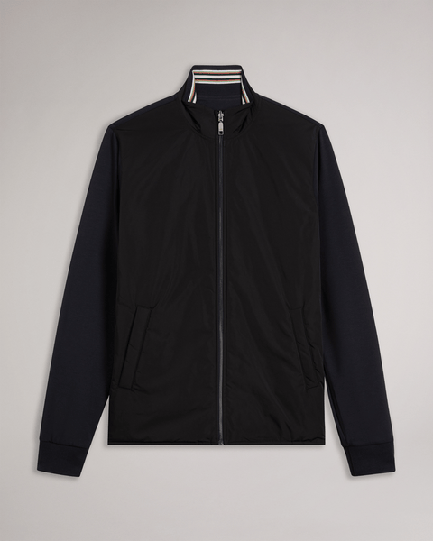 Men | Hybrid Quilted Zip Jacket | Navy