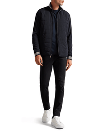 Men | Hybrid Quilted Zip Jacket | Navy