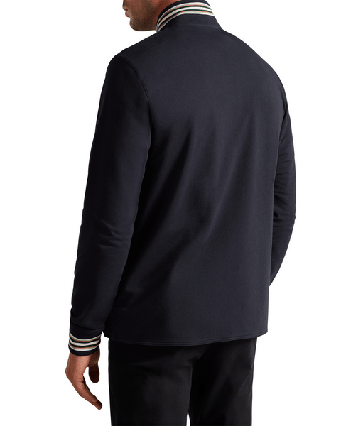Men | Hybrid Quilted Zip Jacket | Navy