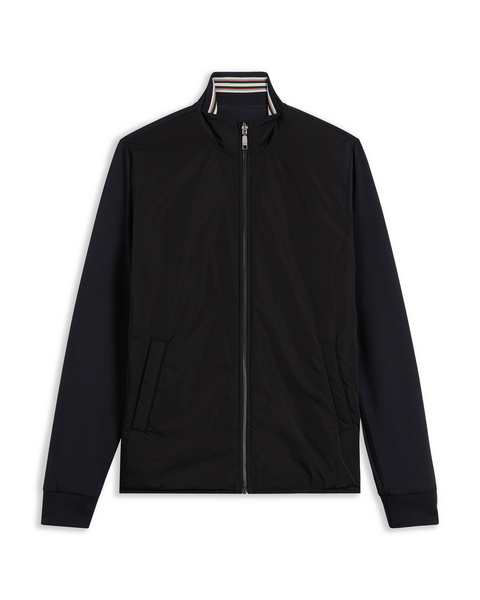 Men | Hybrid Quilted Zip Jacket | Navy