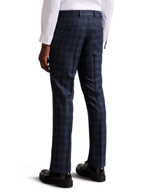 Men | Check Suit Trouser | Navy