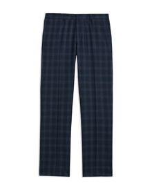 Men | Check Suit Trouser | Navy