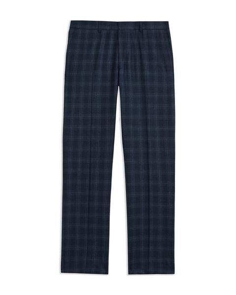 Men | Check Suit Trouser | Navy