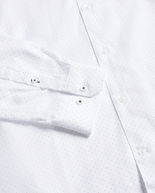 Men | Long Sleeve Patterned Slim Fit Shi | White Multi