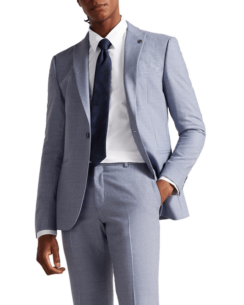 Men | Long Sleeve Patterned Slim Fit Shi | White Multi