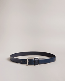 Men | Centre Bar Buckle Belt | Navy