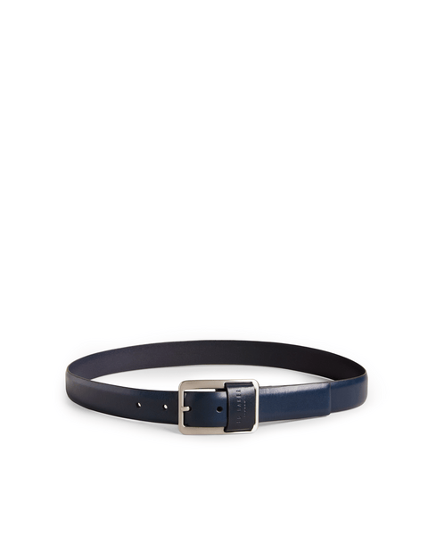 Men | Centre Bar Buckle Belt | Navy