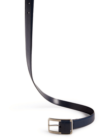 Men | Centre Bar Buckle Belt | Navy