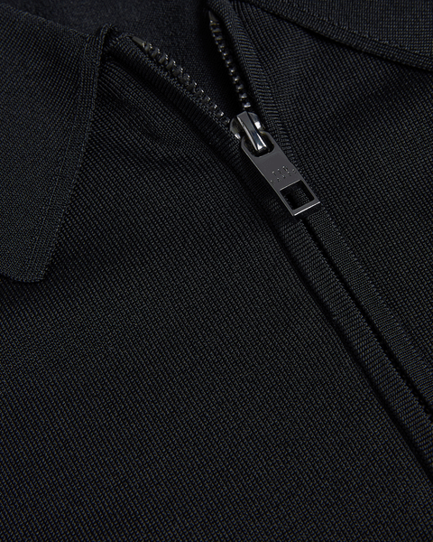 Men | Long Sleeve Regular Half Zip Rayon | Black