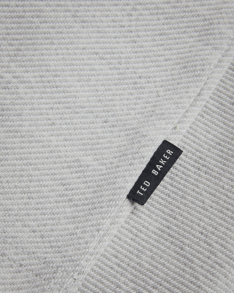 Men | Long Sleeve Half Zip | Light Pastel Grey